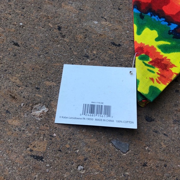 *SOLD* Rainbow Tie Dye Bandana - Picture 3 of 3
